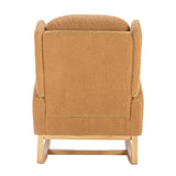 Upholstered Wooden Legs Rocking Chair | OROA