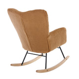 Teddy Fabric Rocking Nursery Chair | OROA Kids
