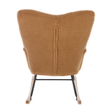 Teddy Fabric Rocking Nursery Chair | OROA Kids