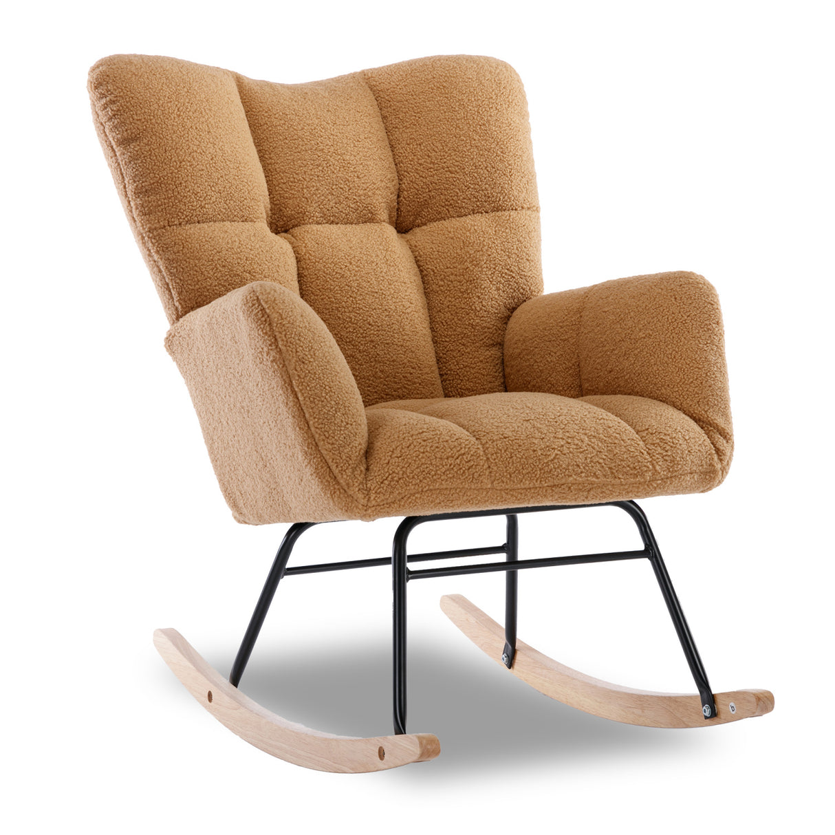 Teddy Fabric Rocking Nursery Chair | OROA Kids