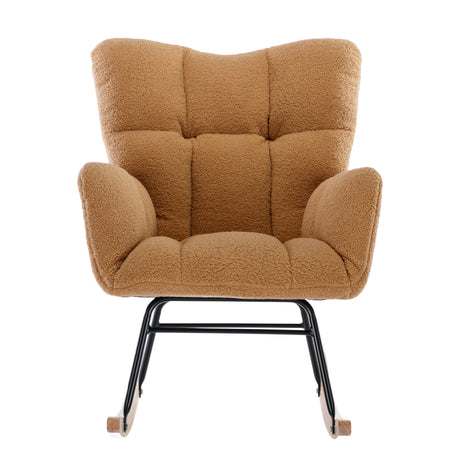 Teddy Fabric Rocking Nursery Chair | OROA Kids