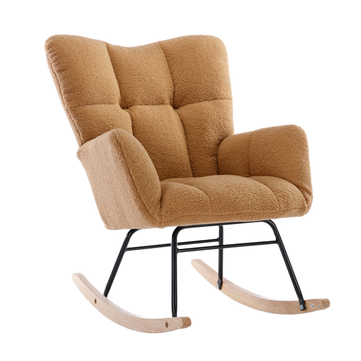 Teddy Fabric Rocking Nursery Chair | OROA Kids