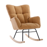 Teddy Fabric Rocking Nursery Chair | OROA Kids