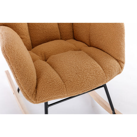 Teddy Fabric Rocking Nursery Chair | OROA Kids