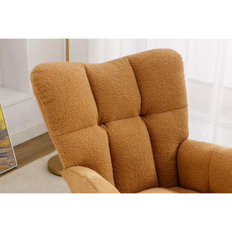 Teddy Fabric Rocking Nursery Chair | OROA Kids