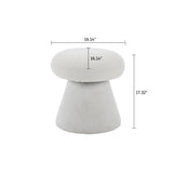 Fabric Soft Padded Footstool | OROA