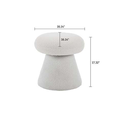 Fabric Soft Padded Footstool | OROA