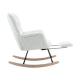 Tufted Rocking Chair with Adjustable Footstool | OROA Kids