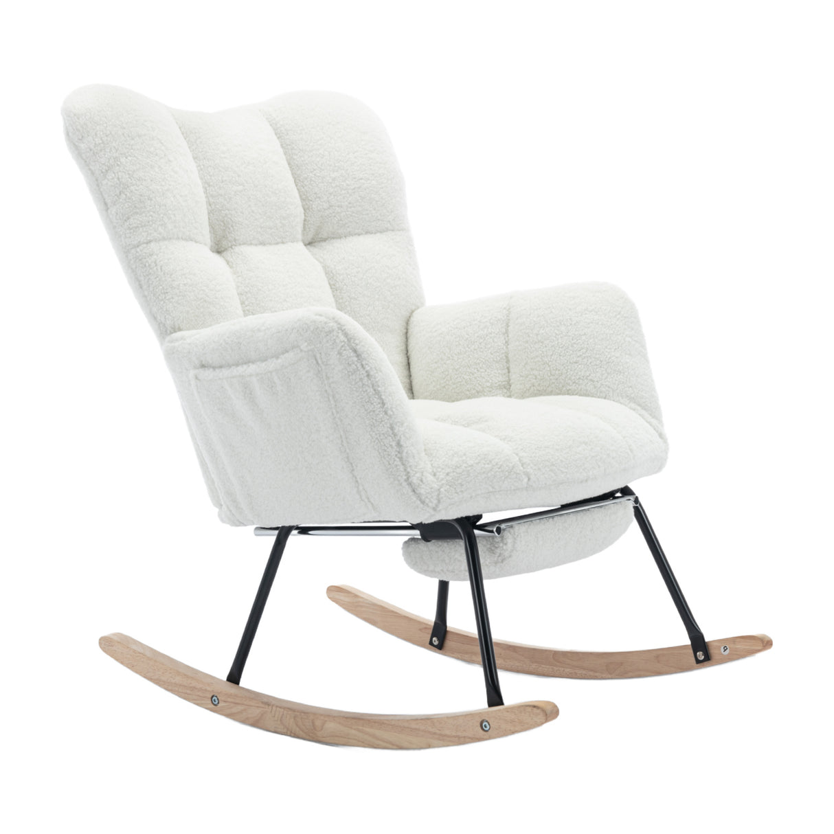 Tufted Rocking Chair with Adjustable Footstool | OROA Kids