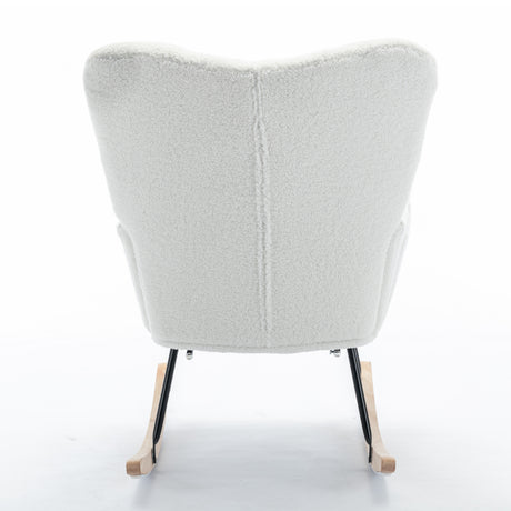 Tufted Rocking Chair with Adjustable Footstool | OROA Kids