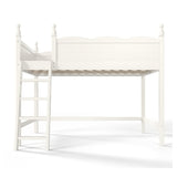 Solid Wood Beige Loft Bed with Ladders | OROA Kids