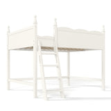 Solid Wood Beige Loft Bed with Ladders | OROA Kids