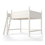 Solid Wood Beige Loft Bed with Ladders | OROA Kids