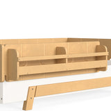 Solid Wood Montessori Twin Bed and Bookshelves | OROA Kids