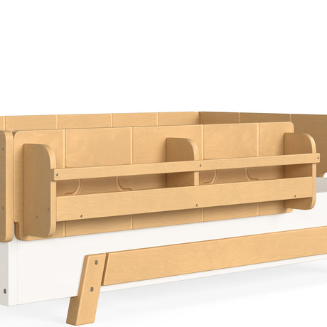 Solid Wood Montessori Twin Bed and Bookshelves | OROA Kids