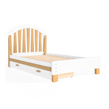 White Twin Platform Bed with Storage | OROA Kids