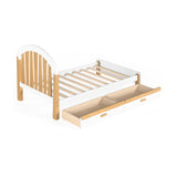 White Twin Platform Bed with Storage | OROA Kids