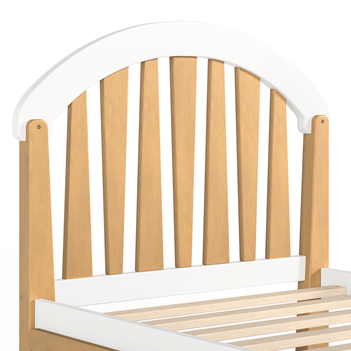 White Twin Platform Bed with Storage | OROA Kids