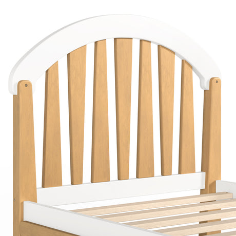 White Twin Platform Bed with Storage | OROA Kids