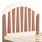 Beige Twin Platform Bed with Storage | OROA Kids