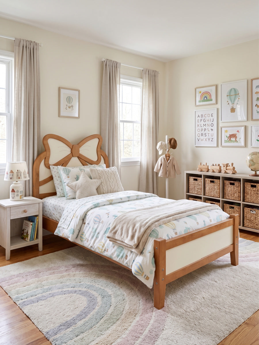Wooden Platform Twin Bed | OROA Kids