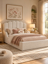 Modern European furniture - Teddy Fabric Upholstered Full Bed - www.oroa.com