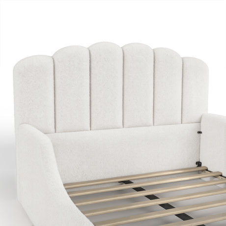 Modern European furniture - Teddy Fabric Upholstered Full Bed - www.oroa.com
