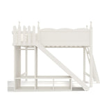 Twin Loft Bed with Storage Shelves and Wardrobe | OROA Kids