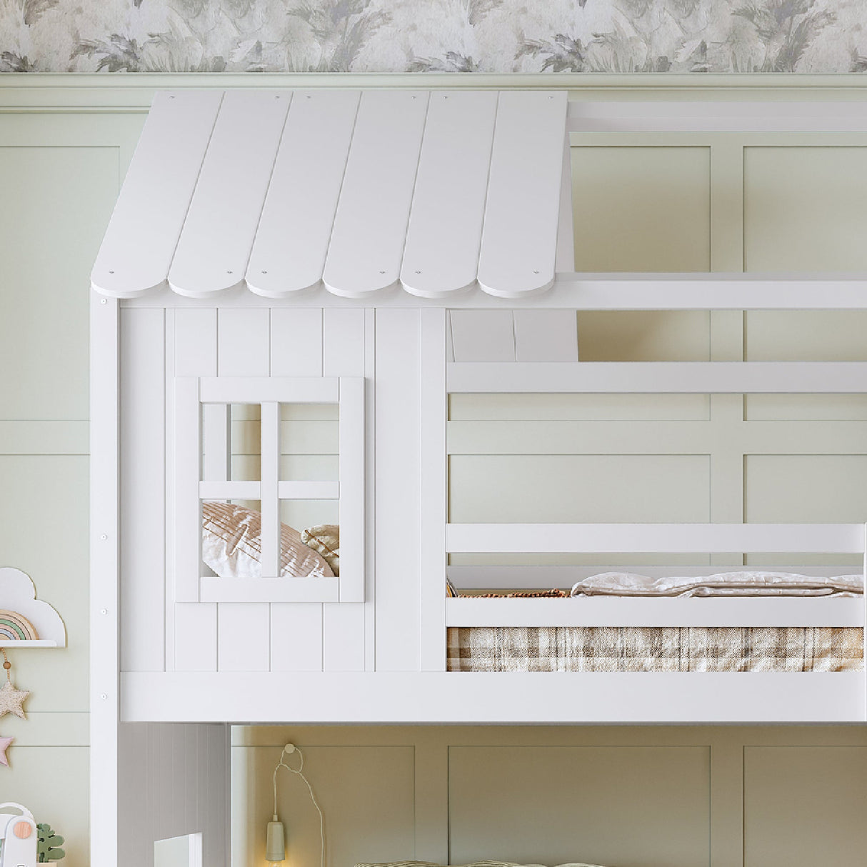 Twin Full House Bunk Bed | OROA Kids