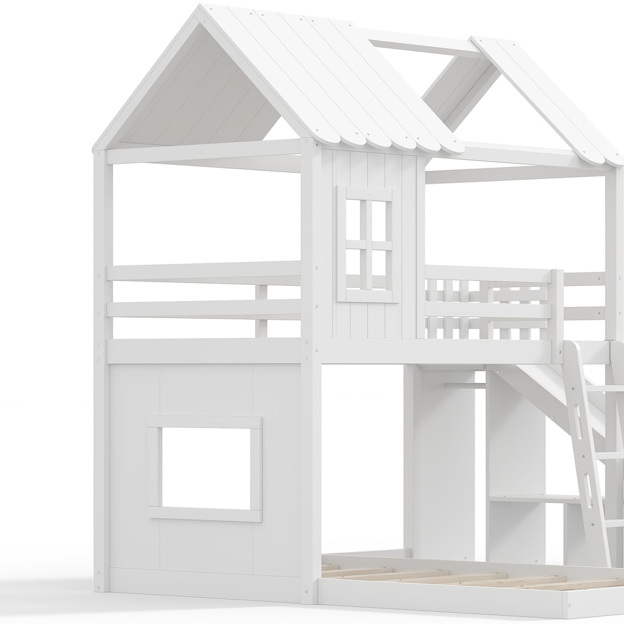 Twin Full House Bunk Bed | OROA Kids