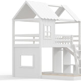 Twin Full House Bunk Bed | OROA Kids