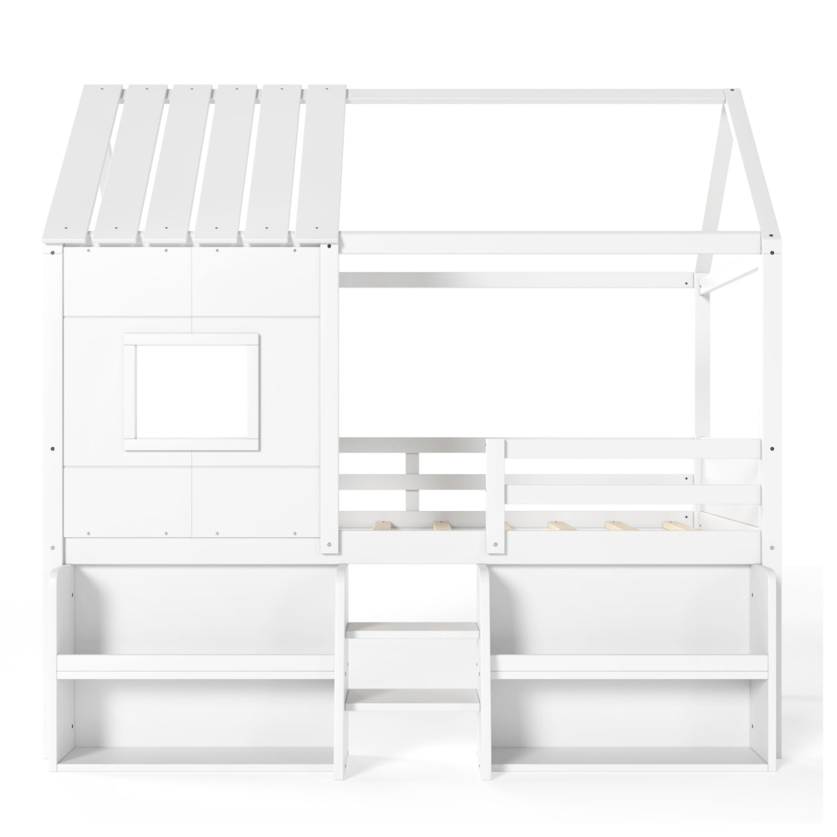 Twin Size Loft Bed with Playhouse | OROA Kids