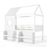 Twin Size Loft Bed with Playhouse | OROA Kids