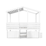 Twin House Loft Bed with Cute Stairs | OROA Kids
