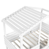 Twin House Loft Bed with Cute Stairs | OROA Kids
