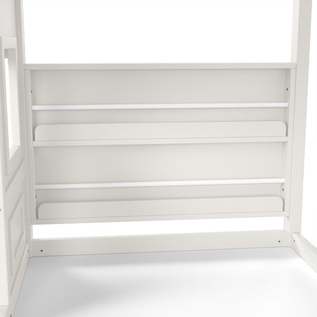 Twin Kids Playhouse Loft Bed with Storage Shelves | OROA Kids