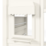 Twin Kids Playhouse Loft Bed with Storage Shelves | OROA Kids