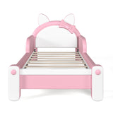 Pink & White Twin Cat Shaped Bed | OROA Kids