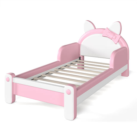 Modern European furniture - Pink & White Twin Cat Shaped Bed - www.oroa.com