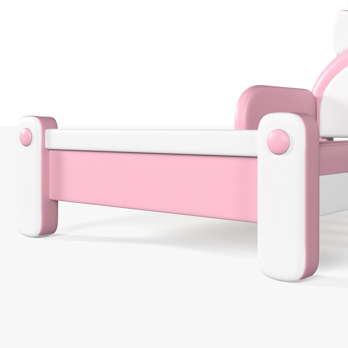 Pink & White Twin Cat Shaped Bed | OROA Kids