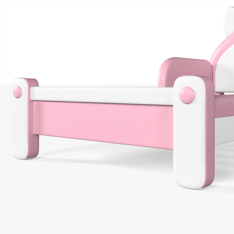 Modern European furniture - Pink & White Twin Cat Shaped Bed - www.oroa.com