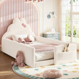 Twin Soft Padded Upholstered Kids Floor Bed - OROA Kids - view 2