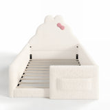 Twin Soft Padded Upholstered Kids Floor Bed - OROA Kids - view 7