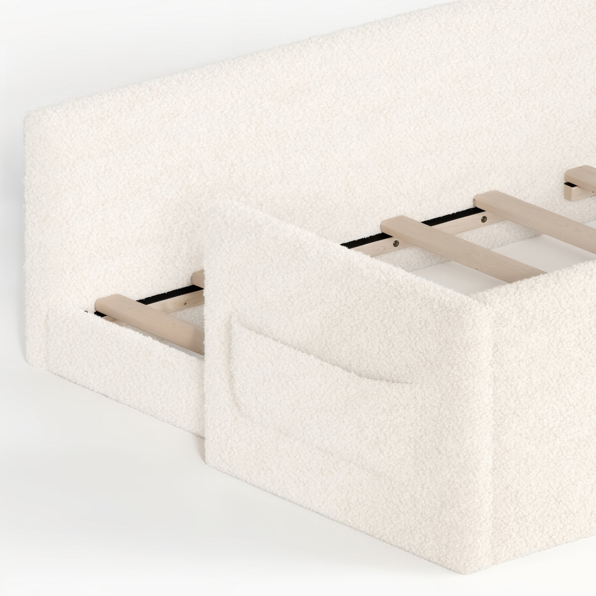 Twin Soft Padded Upholstered Kids Floor Bed - OROA Kids - view 9