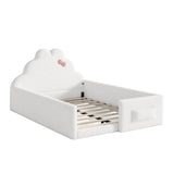 Full Soft Padded Upholstered Kids Floor Bed - OROA Kids - view 1