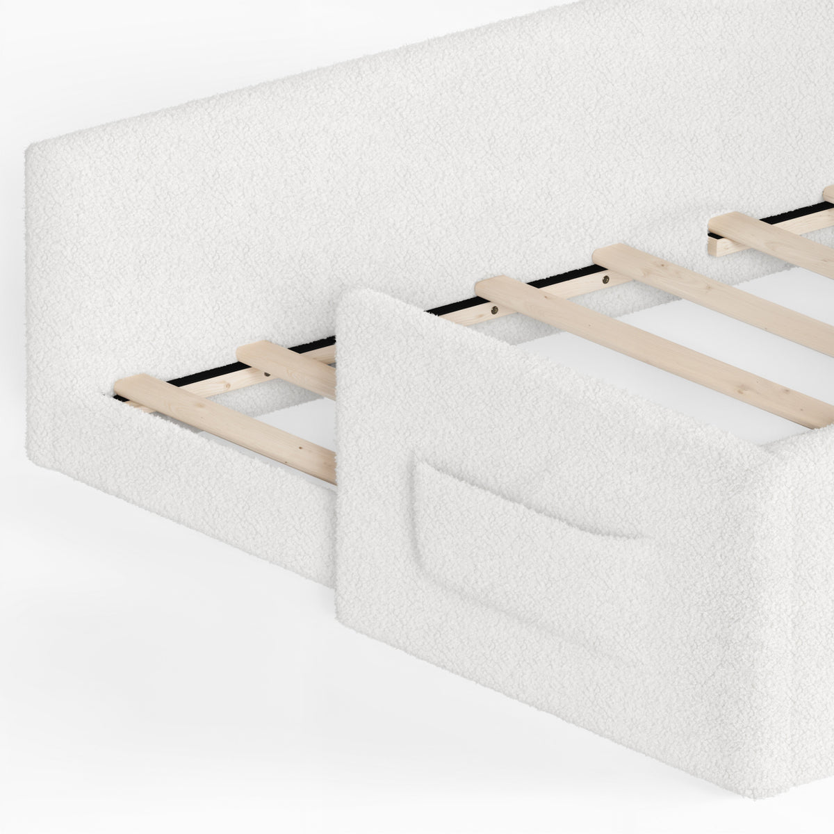 Full Soft Padded Upholstered Kids Floor Bed - OROA Kids - view 8