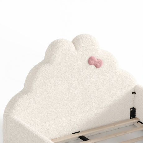 Modern European furniture - Beige Upholstered Floor Bed - www.oroa.com