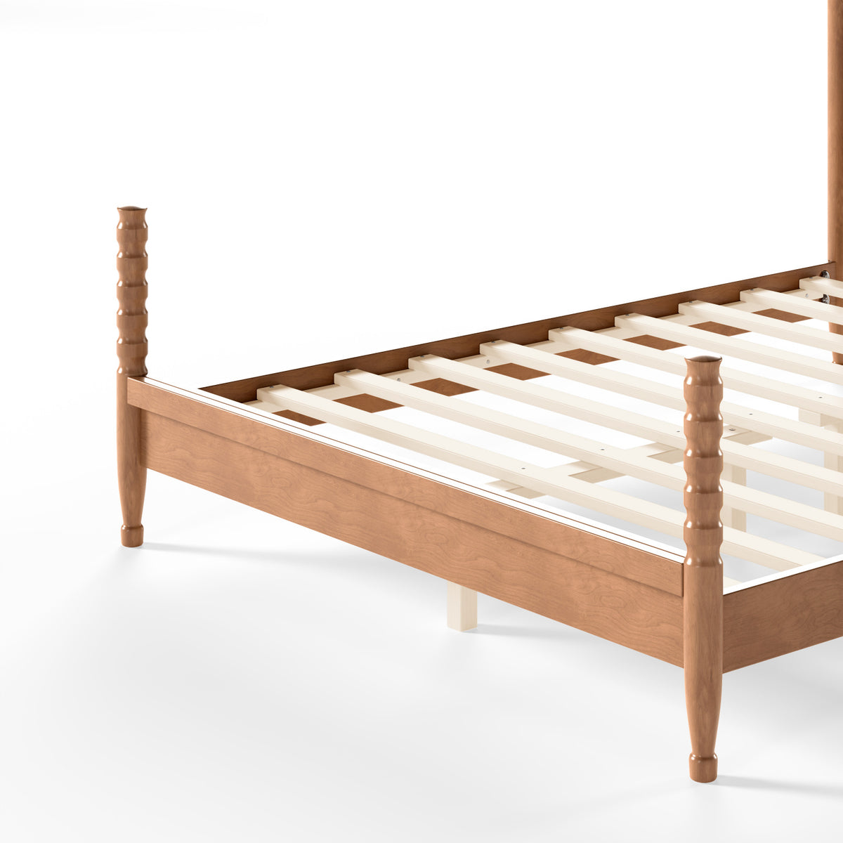 Queen Platform Bed with Arched Woven Headboard | OROA