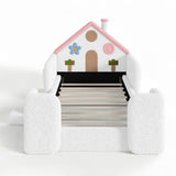 Twin House-Shaped Upholstered Kids Floor Bed | OROA Kids