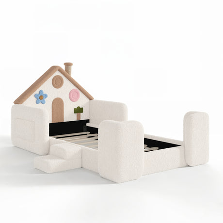 Upholstered Floor Twin Bed - OROA Kids - view 5